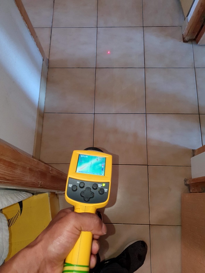 Détection de fuite par caméra thermique.